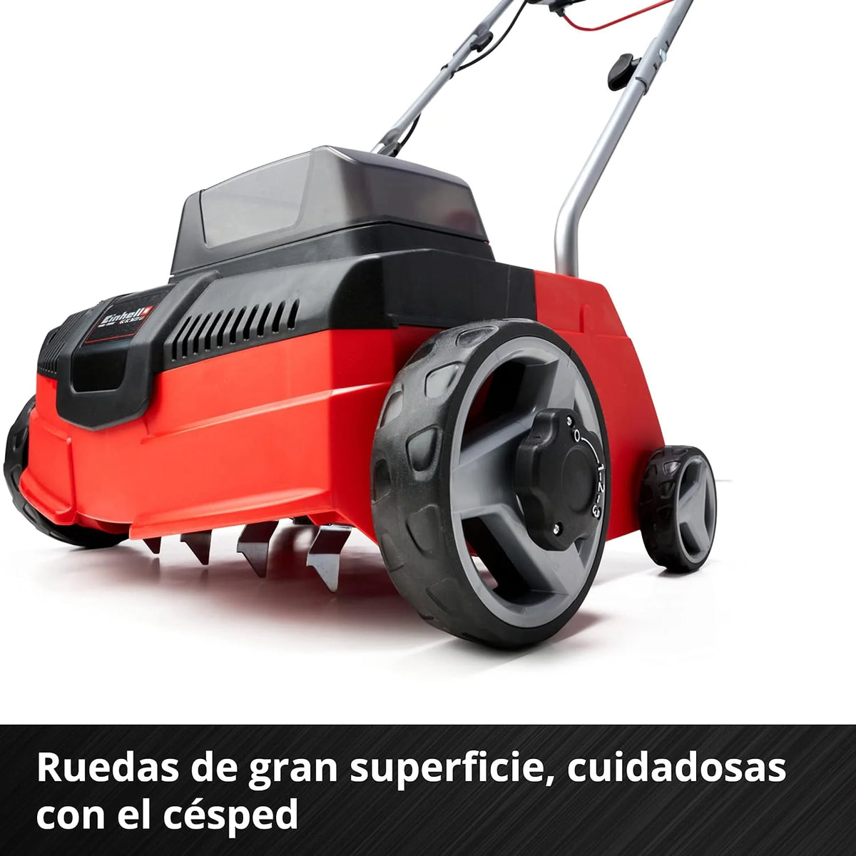 Einhell Escarificador/aireador inalámbrico - GC-SC 36/31 Li PXC. Combinada 3 en 1, motor de bobinado en serie, unidad de corte con rodamiento de bolas, suministrada sin batería y cargador