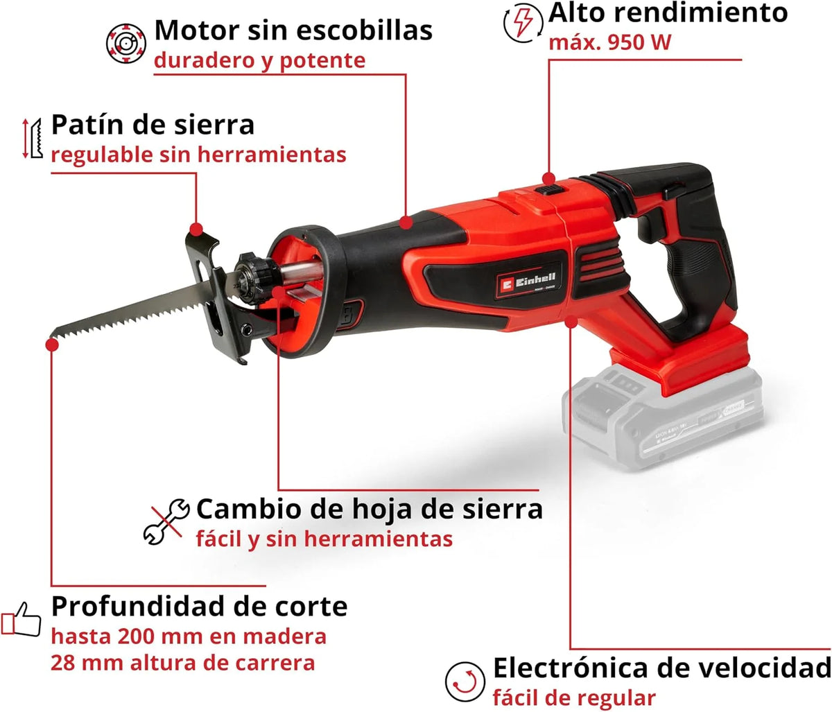 Einhell Professional Sierra universal con batería TP-AP 18/28 Li BL-Solo