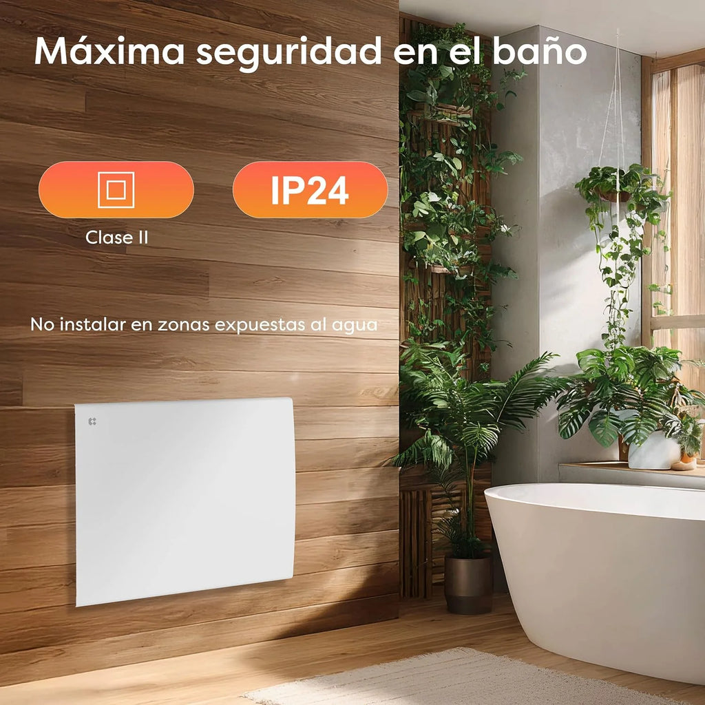 CIARRA 1000W Inertia Radiator, Smart Electric Wall Heater