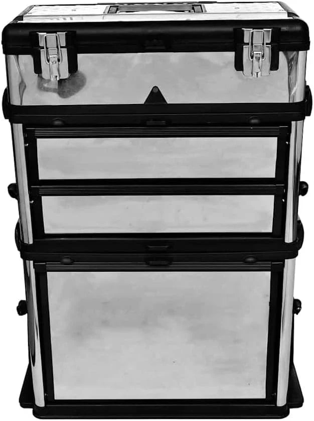 vidaXL Caja de herramientas de 3 partes