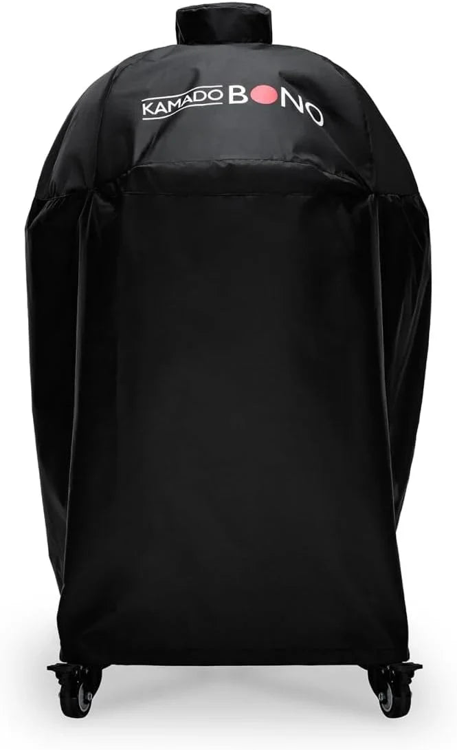 Kamado BONO BBQ - Barbacoa Grande XXL con 10 accesorios - Ø 64 cm Kamado Barbacoa con Accesorios - Parrilla ahumador rojo en la terraza, balcón o jardín