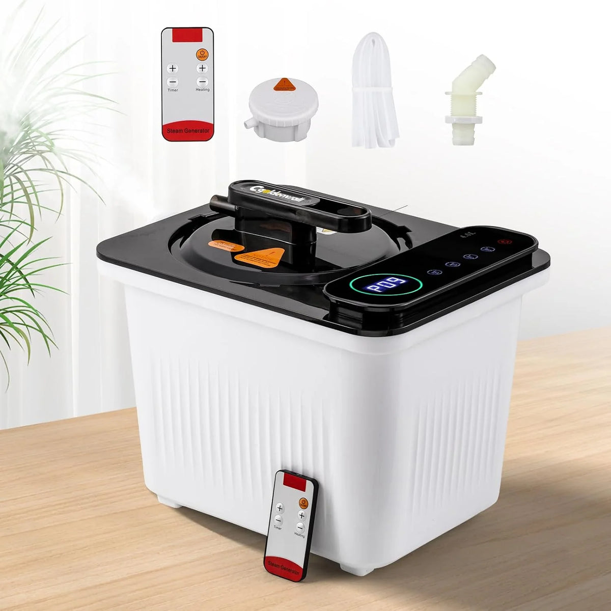 CGOLDENWALL Sauna de Vapor Portátil 4L, Para Tienda Sauna de 1.5 m³