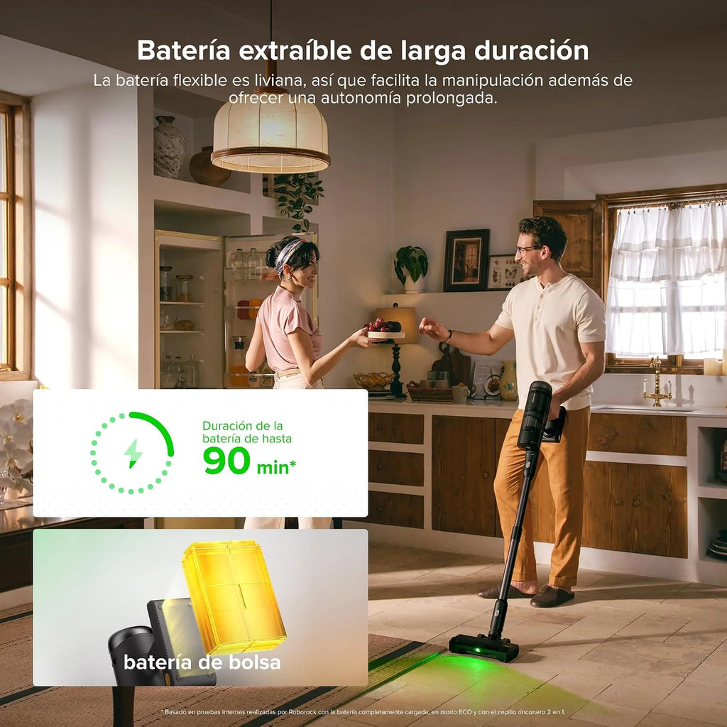 roborock H60 Hub Ultra Aspiradora sin Cable con Base de Vaciado Automático