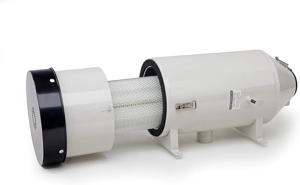 Kit extractor con filtro para cabina chorreadora de arena. Extractor polvo