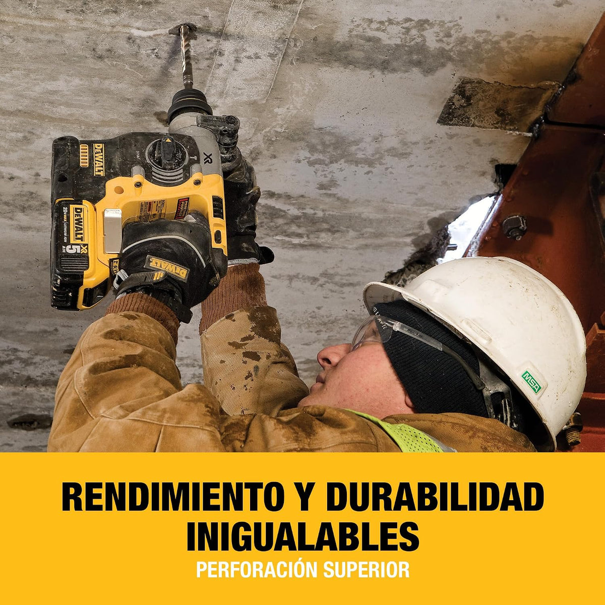 DEWALT Taladro Percutor Sin Escobillas SDS-Plus XR 18V de 24mm, No incluye Batería ni Cargador, DCH273N-XJ