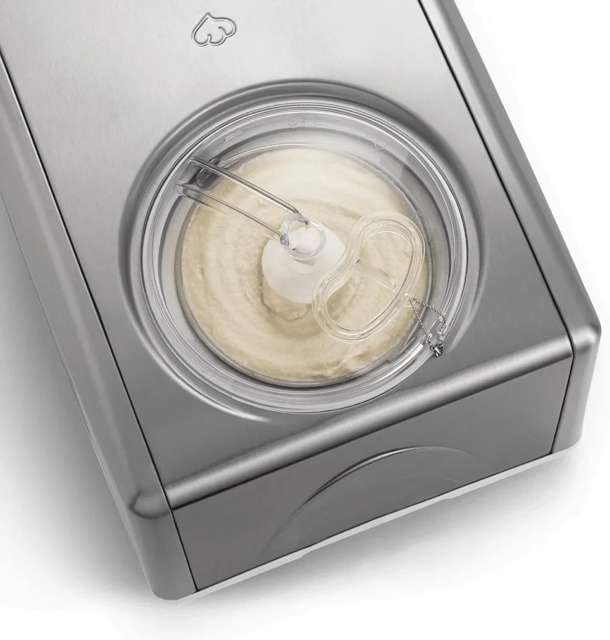 SPRINGLANE Homemade Ice Cream Maker EMMA, Ice Cream Maker, Fridge with Compressor 1.5L, Removable Container and LCD Display + Recipe Book