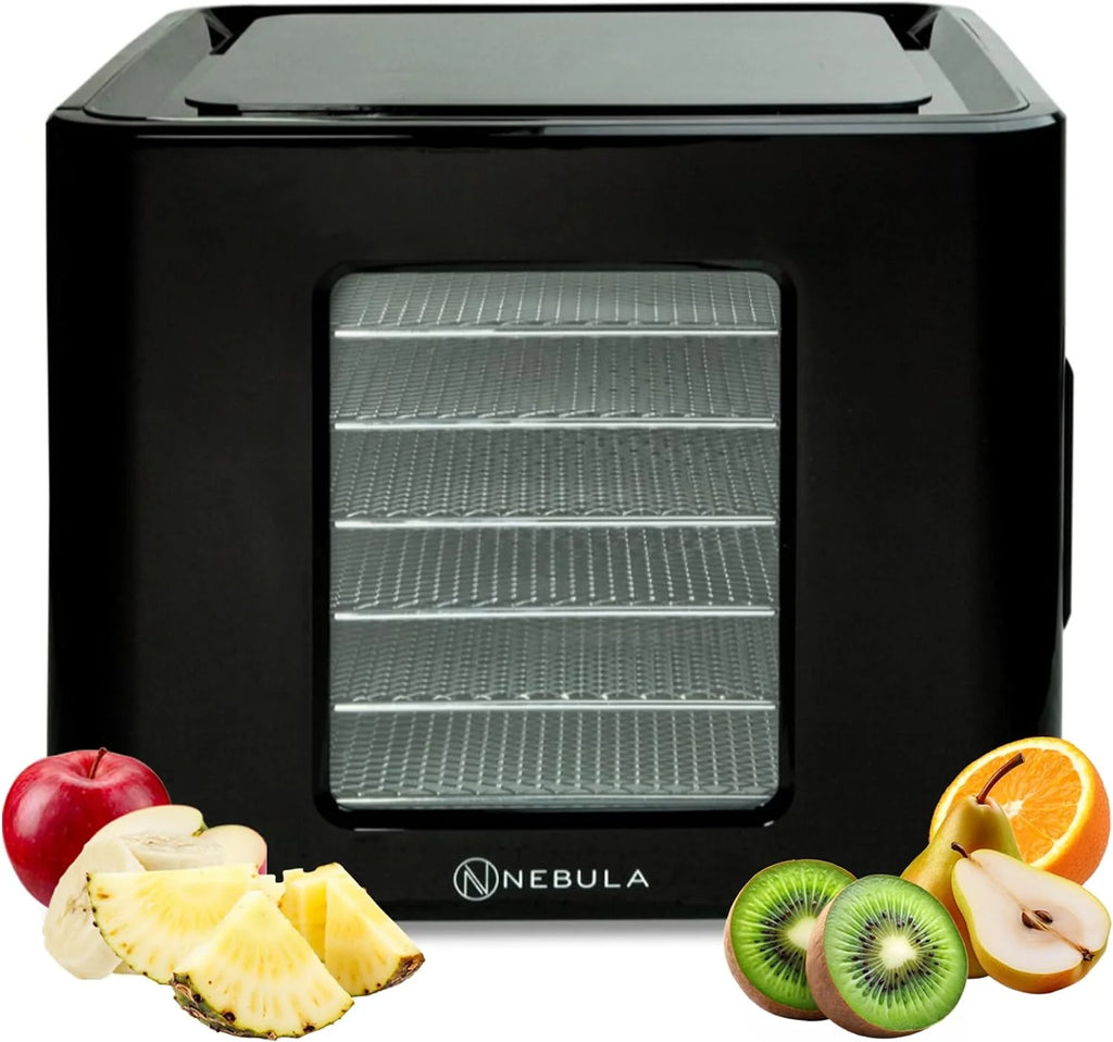 Nebula Deshidratador De Alimentos De 400W Con 6 Bandejas | Negro