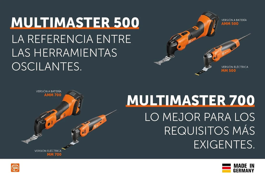 FEIN Multimaster AMM 500 Plus Top 4.0 Ah AS, Set con 30 accesorios