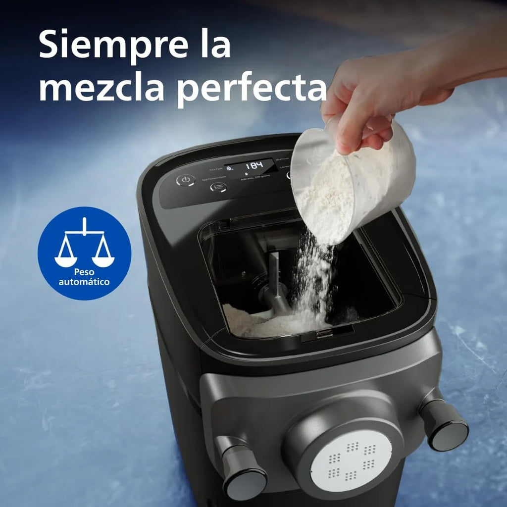 Philips 7000 Máquina para Hacer Pasta Fresca, ProExtrude, 8 Discos, Negro