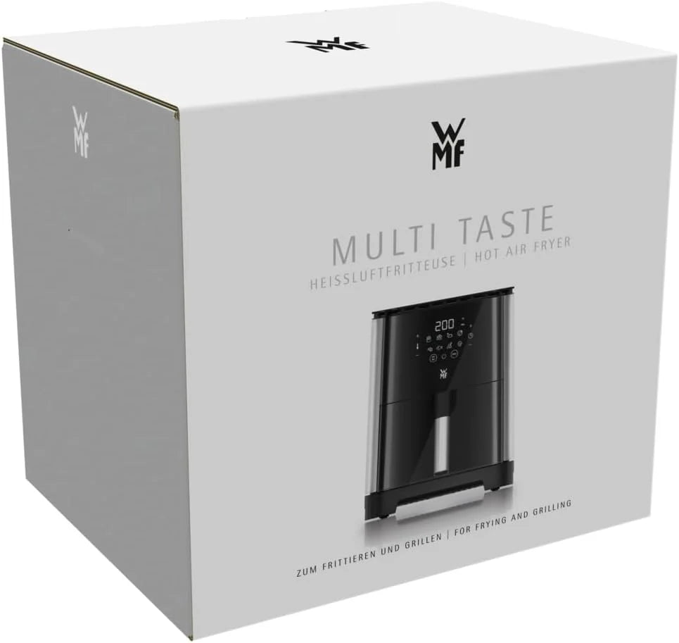 WMF Multi Taste Airfryer - Freidora de Aire sin Aceite, 4,2 L, 8 Programas Preestablecidos, Deshidratador y Grill, Pantalla Táctil, Fácil de Limpiar
