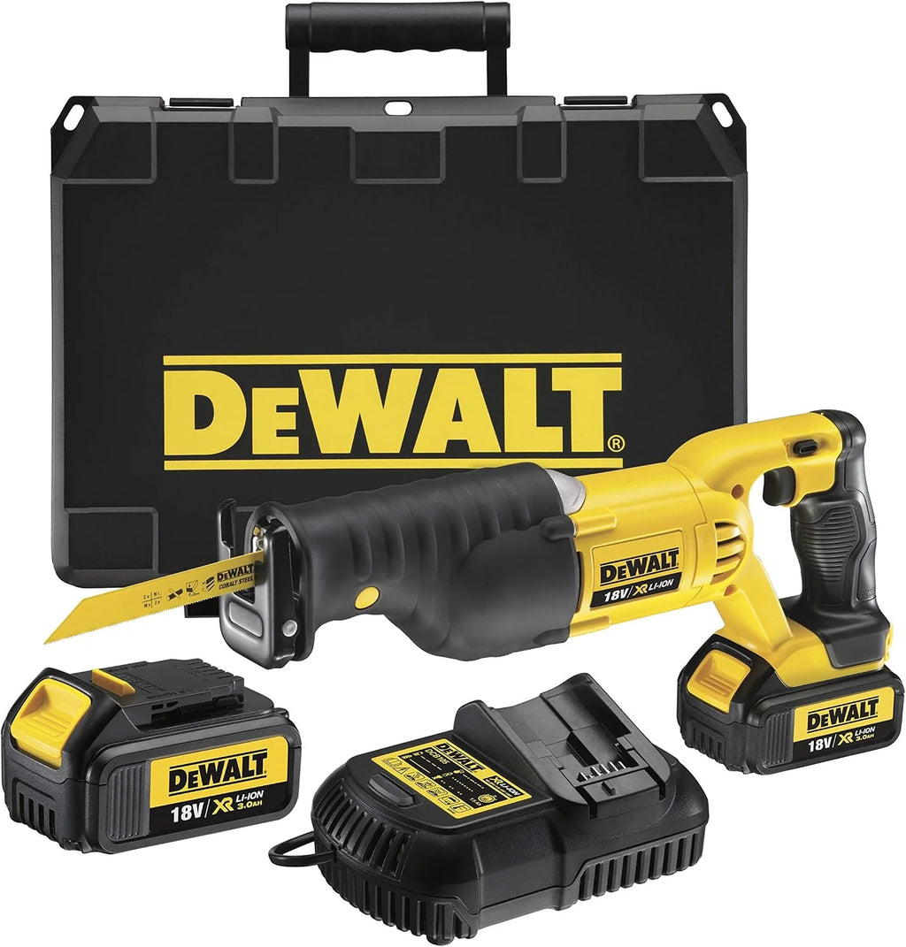 DEWALT DCS380N-XJ - Sierra Sable 18V XR Li-ion, Gatillo de Velocidad Variable, Freno de Motor Electrónico, Velocidad 2950 rpm, 560W, Sin Cargador/batería