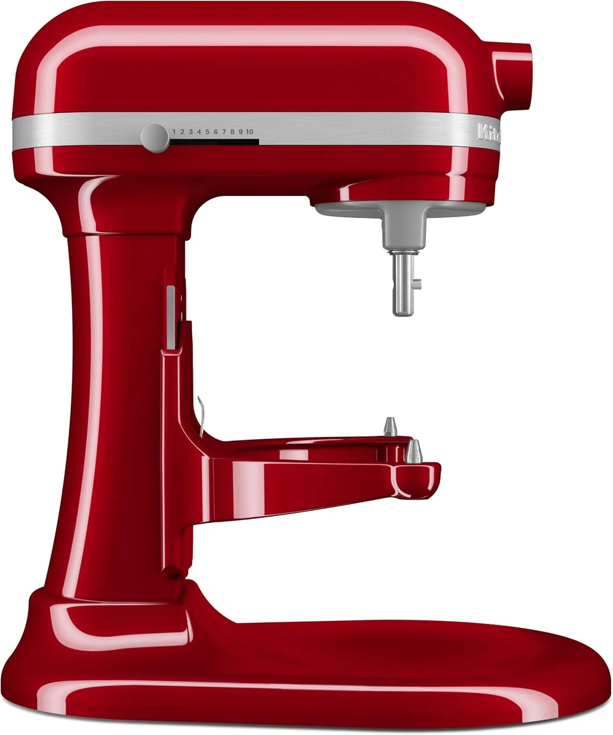 KitchenAid Batidora Amasadora Heavy Duty 6.6L, Engranajes Todo Metal, 11 Velocidades, Arranque Suave, Corte por Sobrecalentamiento, Bol 3 Puntos, Rojo Empire