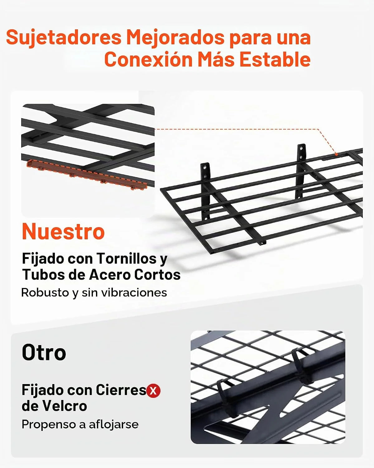VEVOR Estantería de Pared de Acero 635 x 1832 mm, Carga 362 kg por Nivel, 725 kg en Total, Distancia Ajustable, Juego de 4 Estanterías Flotantes de 2 Niveles para Garaje Taller Cocina Lavandería