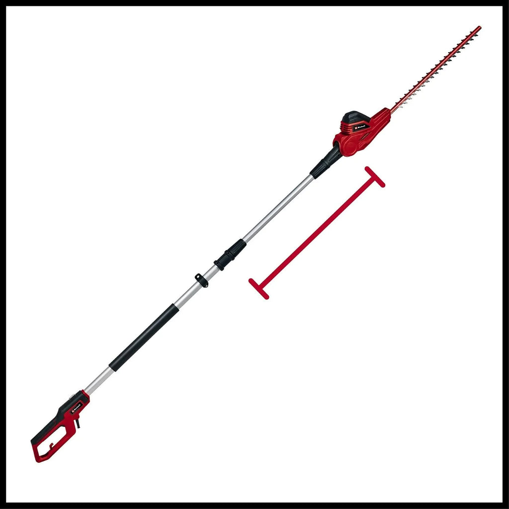 Einhell Cortasetos eléctrico GC-HH 5056 (500 W, Longitud de Corte de 47 cm, Extensible 170-250 cm, Distancia Entre Dientes de 20 mm, Ajuste de Cabeza del Motor de 5 etapas)
