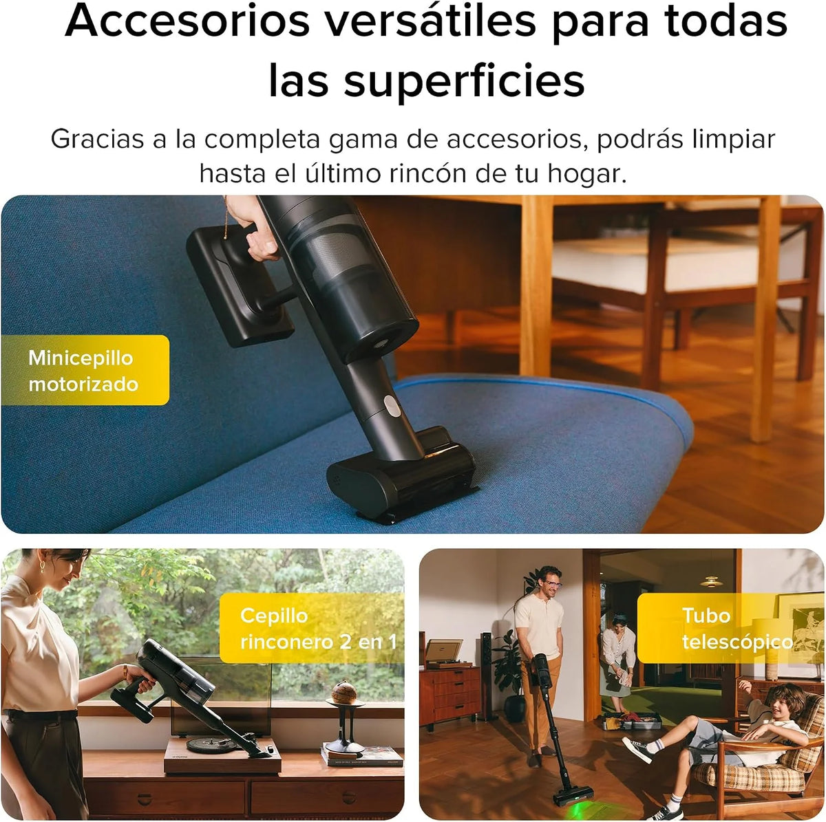 roborock H60 Ultra Aspiradora Sin Cable, Succión 210AW, Autonomía 90 min