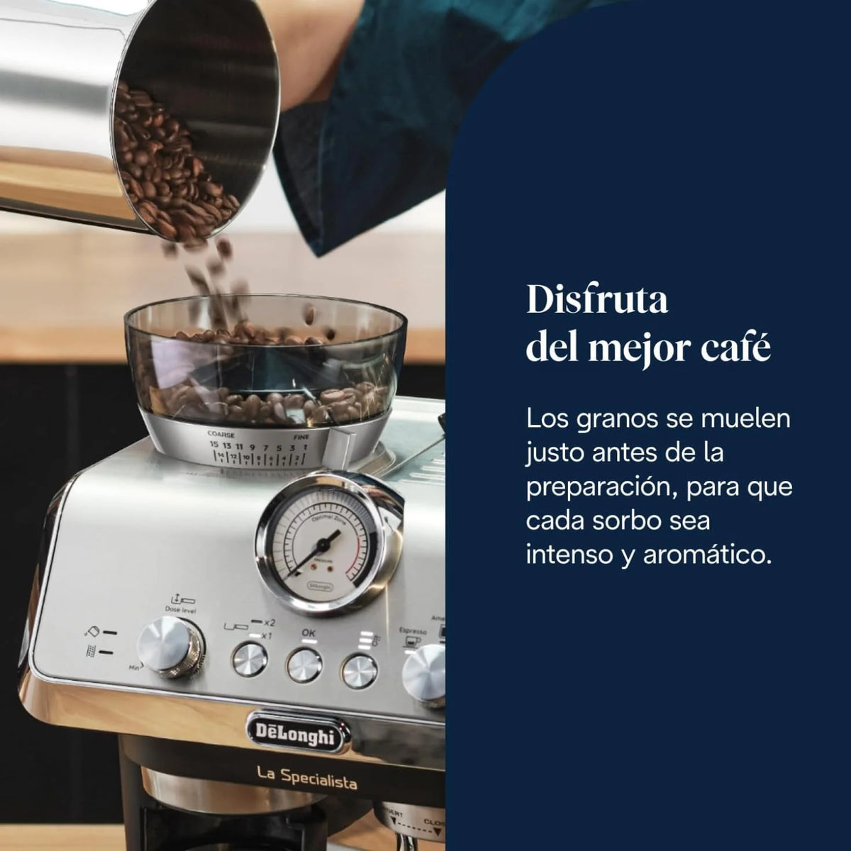 De'Longhi La Specialista Arte - Cafetera Espresso 3 Bebidas Predefinidas