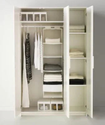 IKEA Clóset con 3 puertas BRIMNES, blanco, 117x190 cm