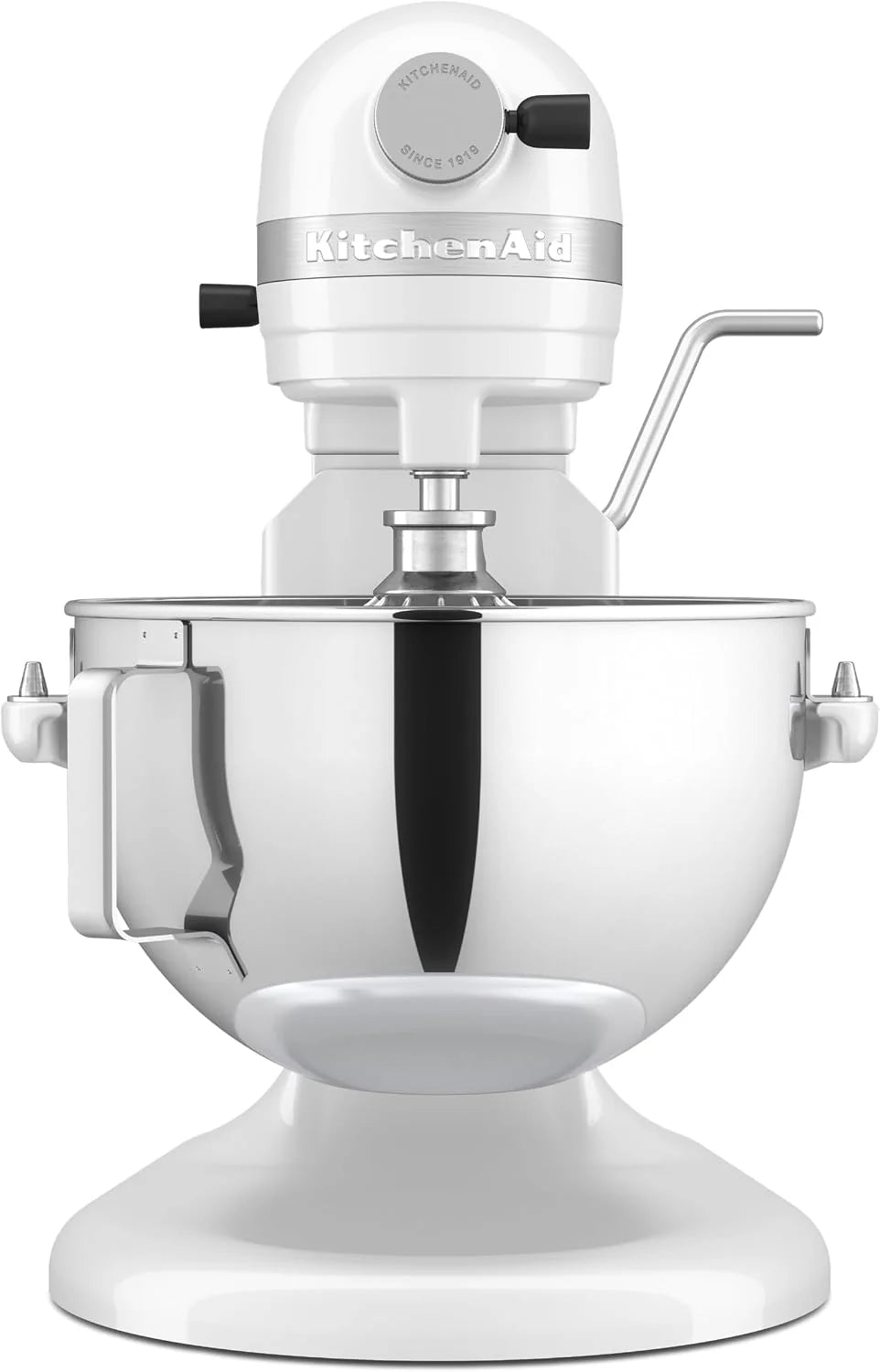 KitchenAid Batidora Amasadora Bowl-Lift 5.2L Heavy Duty, Cuerpo y Engranajes Metálicos, 11 Velocidades, Flex Edge, 67 Puntos de Contacto, Blanco