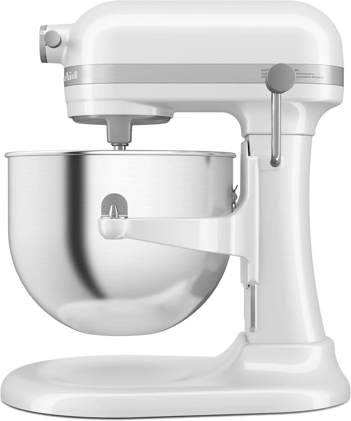 KitchenAid Batidora Amasadora Heavy Duty 6.6L, Engranajes Todo Metal, 11 Velocidades, Arranque Suave, Corte por Sobrecalentamiento, Bol 3 Puntos, Blanco