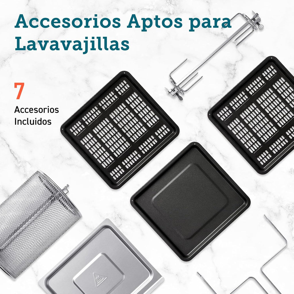 Cosori Freidora de Aire Horno 12L con Doble Resistencia y Ventana