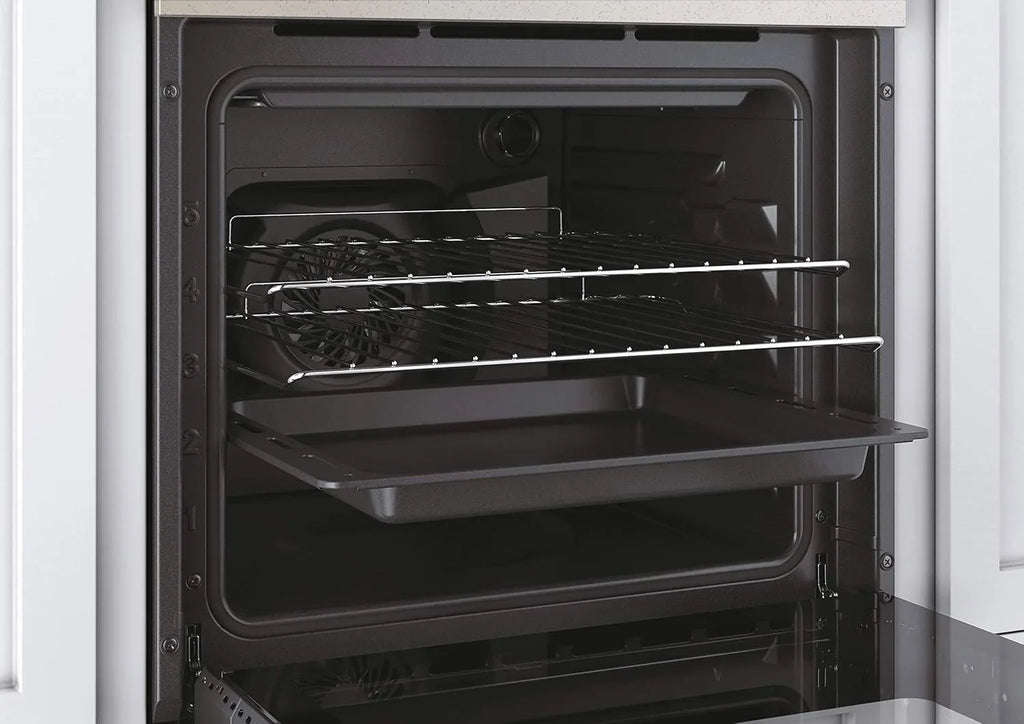 Candy FCC603NAV - Horno eléctrico empotrable, ventilado, capacidad 65 litros, multifunción y función pizza, 8 programas, 56,8 x 59,5 x 59,5 cm, estilo rústico, avena, clase A+