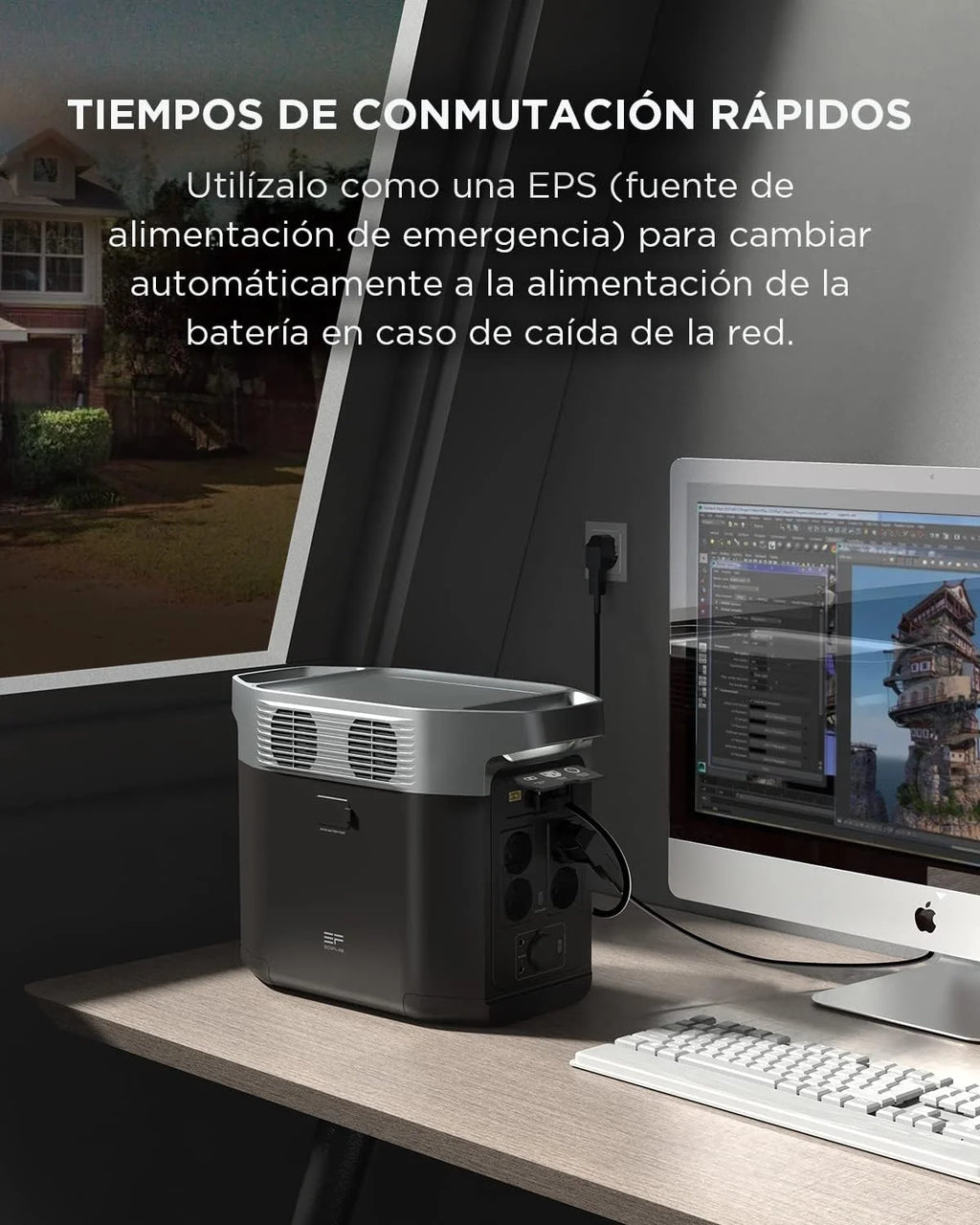 Estación de Energía Portátil EcoFlow Delta 2 1024 WH, Generador Solar