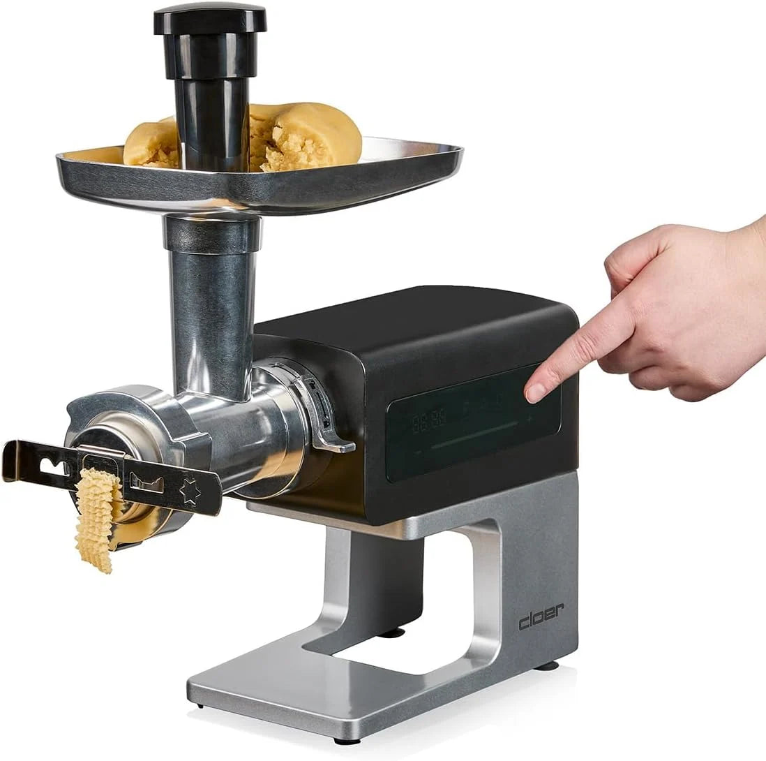 Cloer MG8010 Picadora de carne eléctrica con pantalla táctil y accesorios, 600 W