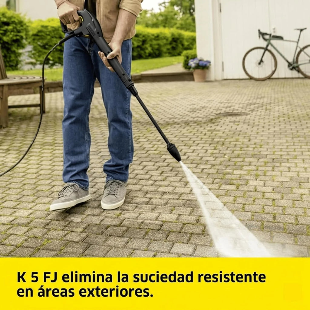 Kärcher Hidrolimpiadora K 5 FJ, presión: máx. 145 Bar, caudal: máx. 500 l/h, Rendimiento de Superficie: 40 m²/l, Incl.