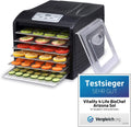 Deshidratador de Alimentos BioChef Arizona Sol - 6 Bandejas Acero Inoxidable | 500W | Temporizador | Temperatura 35-70º | Deshidratadora | Yogurtera | Sin BPA