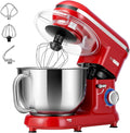VIVOHOME Batidora Profesional Amasadora 1500W 5,7L para Repostería, Rojo