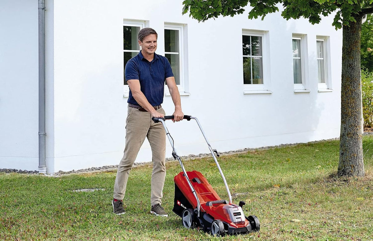 Einhell Cortacésped con batería GE-CM 18/33 Li Kit
