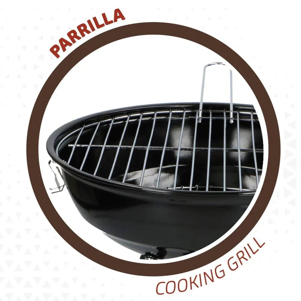 Barbacoa Redonda Con Tapa Aktive