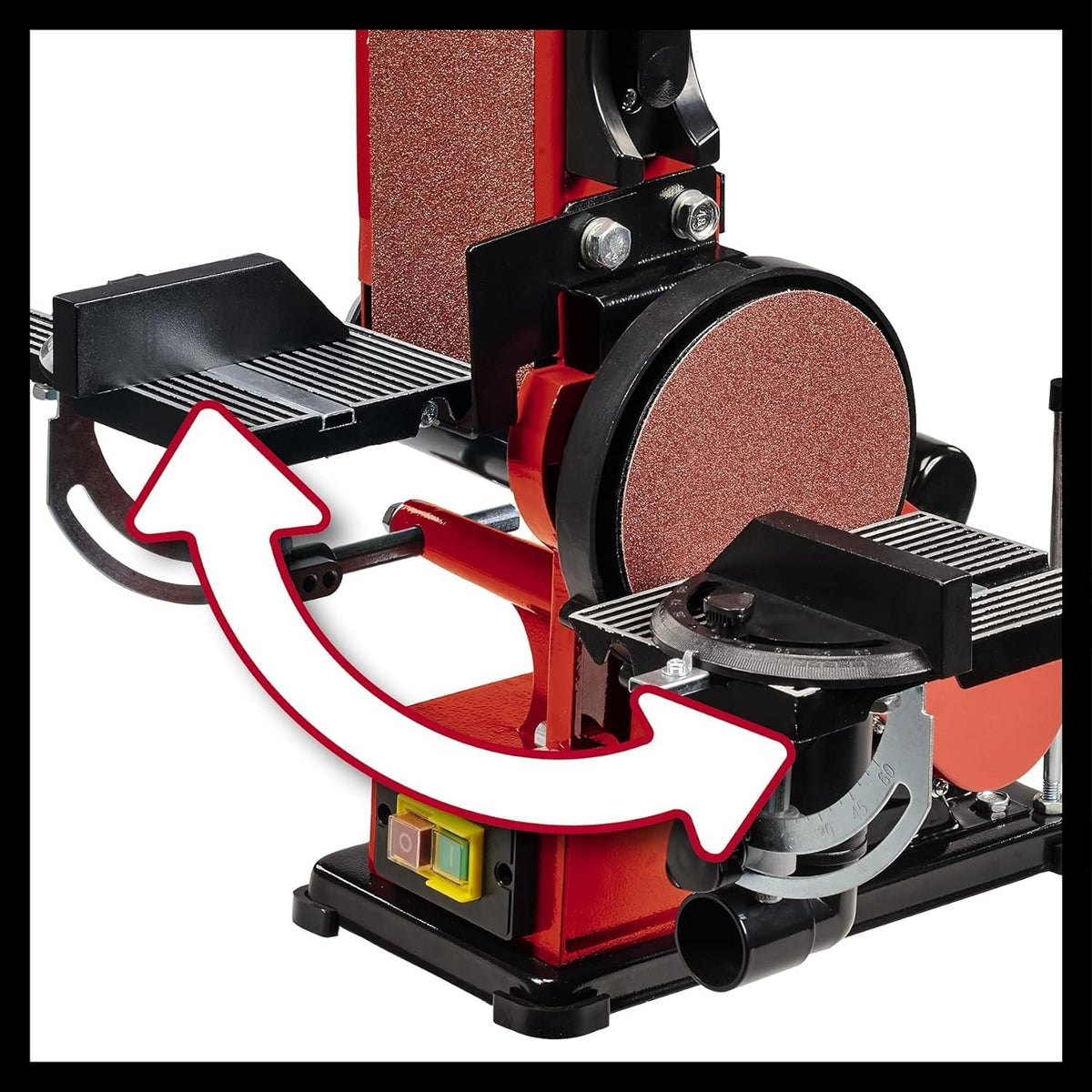 Einhell Esmeriladora de disco y banda vertical TC-US 380