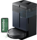 iRobot Roomba Plus 415 Combo y Base AutoWash multifunción, Robot Aspirador y Friegasuelos, 20.000Pa, Mopa Extensible, Mopas DualClean Elevables, Secado Calor, LiDAR Clearview, Autonomía 90 Días,Negro