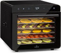 Klarstein Deshidratador de Alimentos, Deshidratadora de Frutas y Verduras 700W, 6 Rejillas, Temporizador 24 h., Deshidratadora de Alimentos para Comida Liofilizada, Liofilizadora, Control Táctil