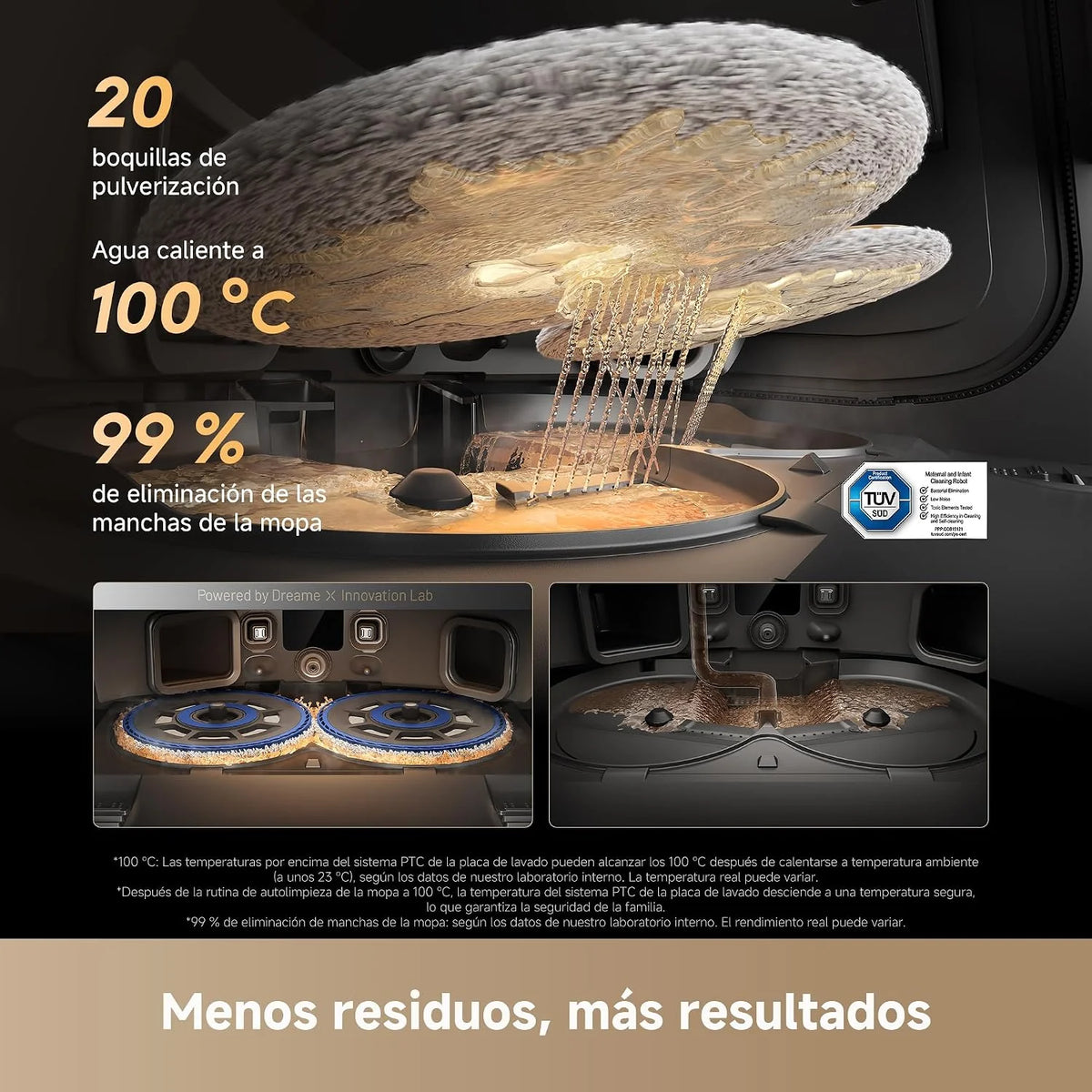 dreame Matrix10 Pro Robot Aspirador, 30.000 Pa, Base Cambio de Mopas