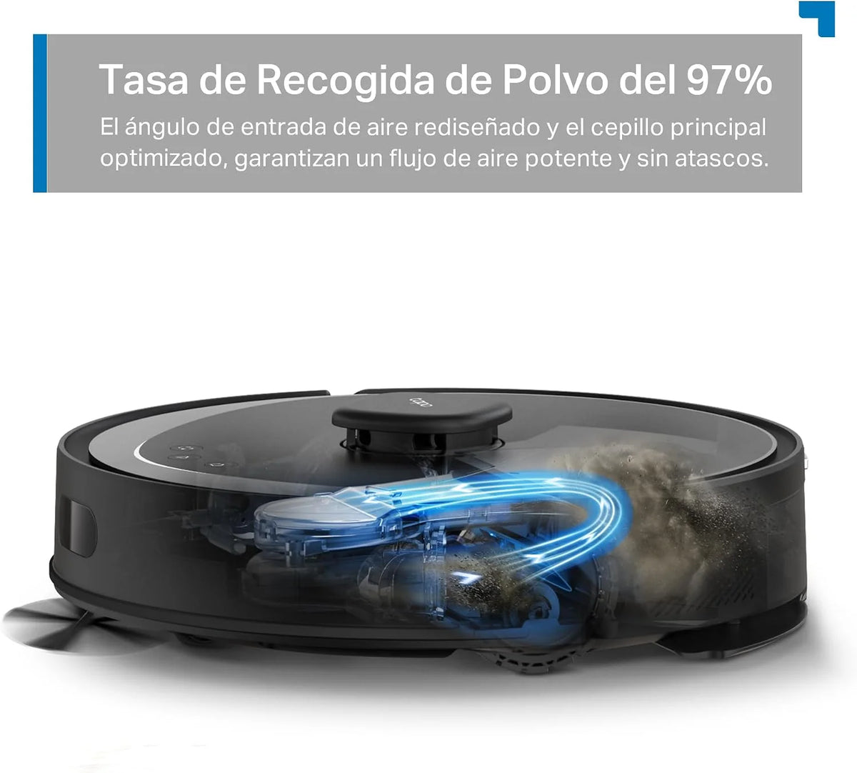Tapo RV30 MAX Plus-Robot Aspirador Fregasuelos, Base Autolimpieza, 5300Pa