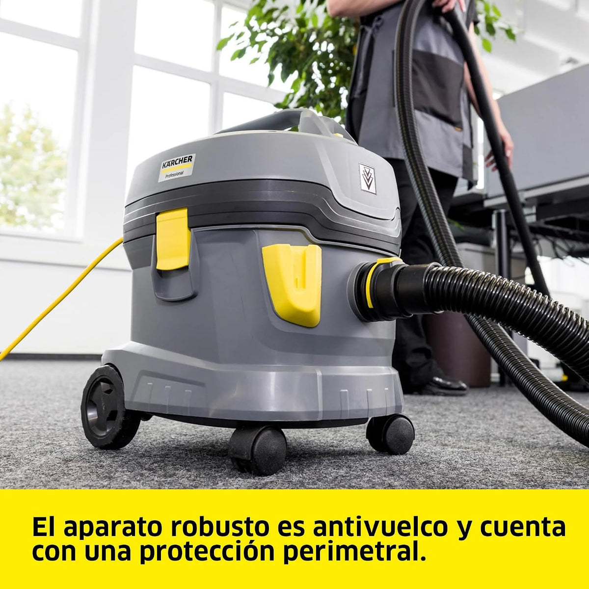 KÄRCHER Aspirador en seco T 11/1 Classic, depósito: 11 l, Potencia: 850 W, Nivel de presión acústica: 61 dB(A), Peso: 3,9 kg, Cable: 7,5 m, Cesta de Filtro Permanente