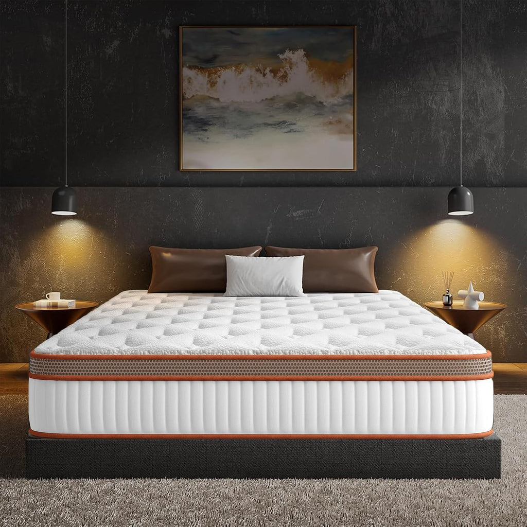 Memory Foam Mattress 140 x 200 cm Memory Foam, Height 30 cm, Comfort and Medium Firmness | Anti-Mite, Anti-Bacterial, Breathable, Hypoallergenic | Oeko-Tex Certified, Spring Mattress