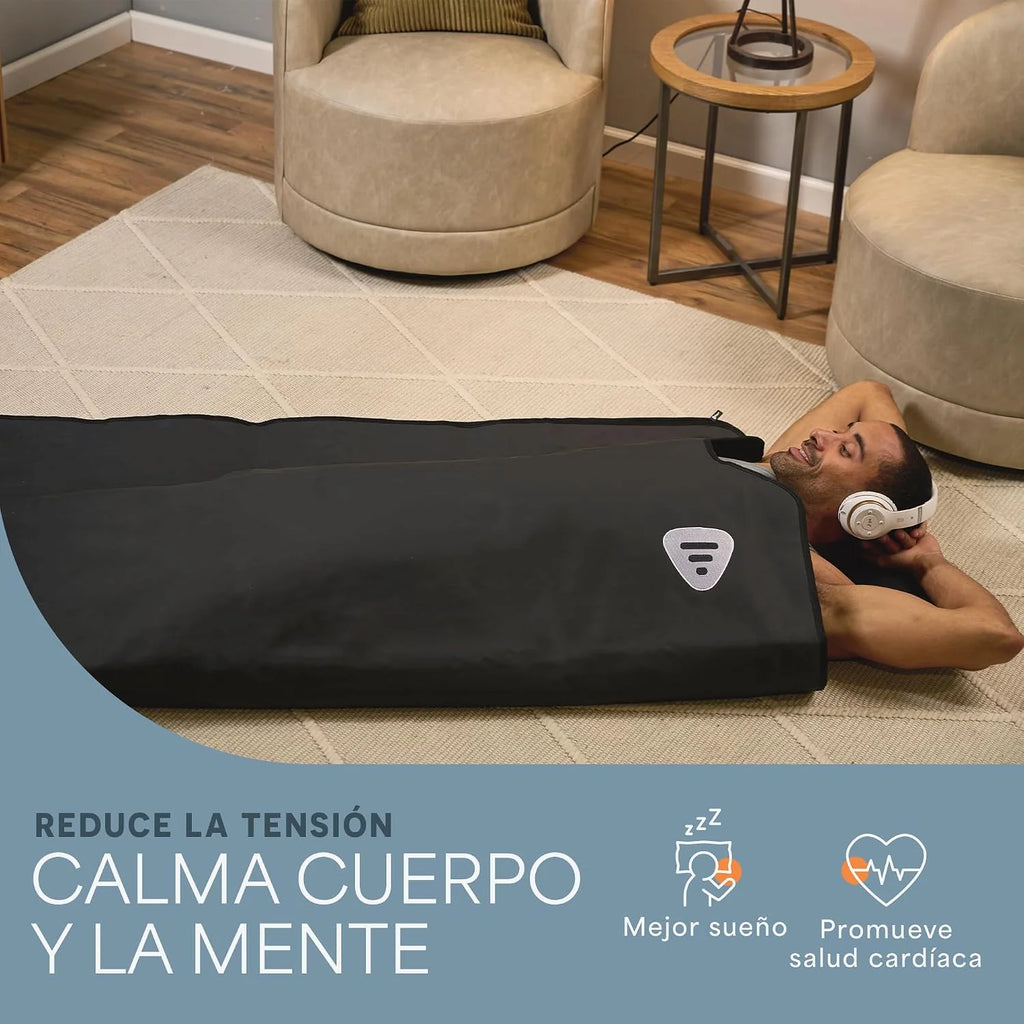 Lifepro Manta Sauna Infrarrojos – 9 Niveles Low EMF Portátil para Casa