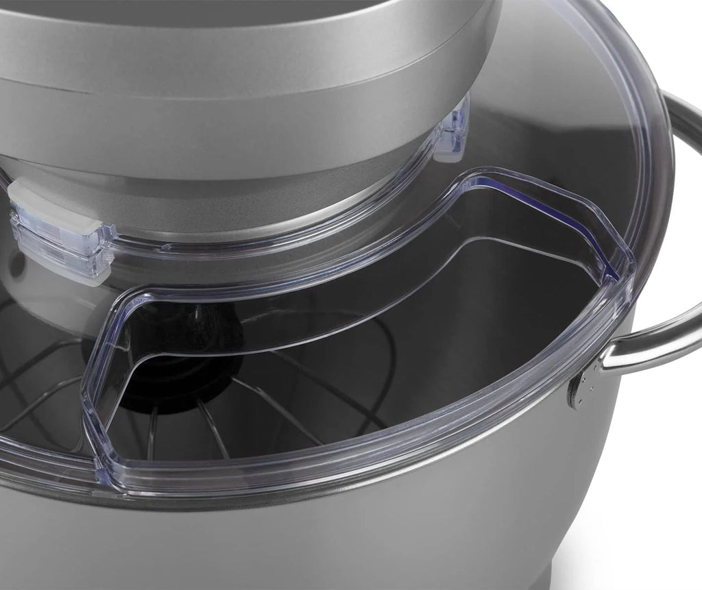Orbegozo AM 8000 Batidora Amasadora con Accesorios para Mezclar, Amasar y Batir, 1800 W, Bol de Acero Inoxidable de 7 L, Motor AC, 6 Velocidades + PULSE