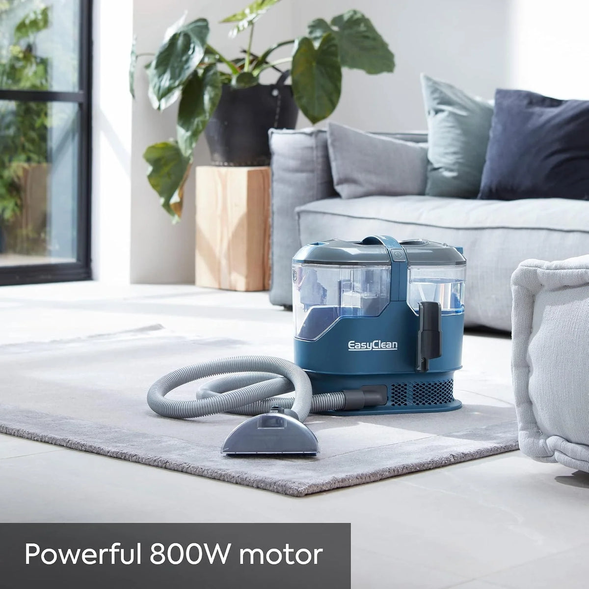 Vacmaster SCA0801 Aspirador de alfombras Limpiador de Manchas Multisuperficie para Alfombras, Moquetas, Tapicería, Escaleras y Coche | Incluye fórmula y accesorios | 800 W