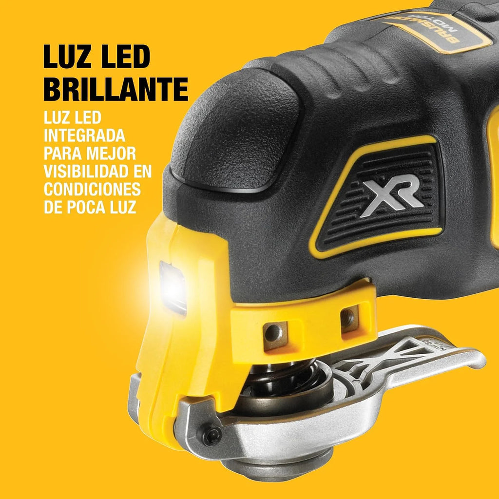 DEWALT Multiherramienta Oscilante Sin Escobillas 18V XR, Sin Batería ni Cargador, DCS355N-XJ