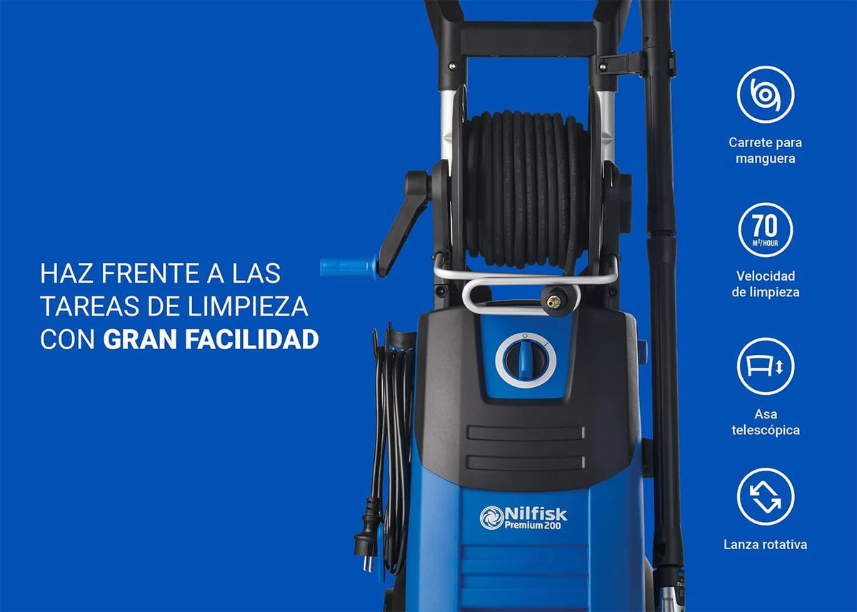 Nilfisk Hidrolimpiadora de Alta Presión Premium 200 (3300 W)