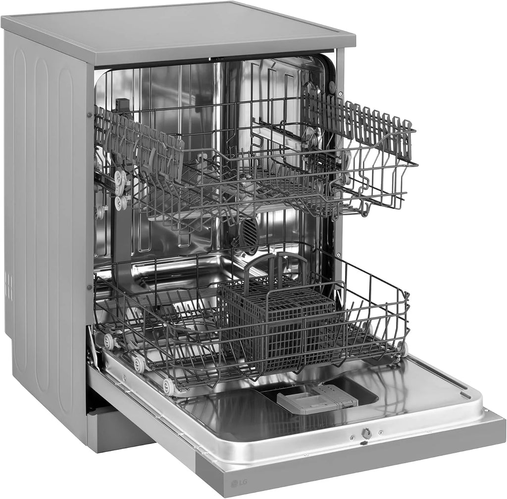 LG DF030FL - Lavavajillas 60 cm, 13 cubiertos, cuba de acero, Serie 100, Eficiencia E, Inox Antihuellas