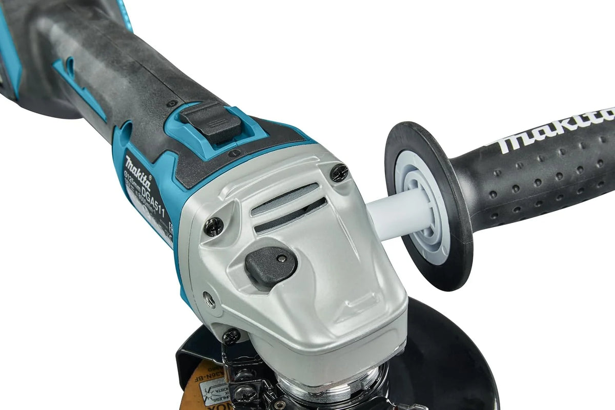 Makita dga511z Amoladora de ángulo 18,0 V (sin batería, sin cargador), Acrilonitrilo butadieno estireno, Multicolor