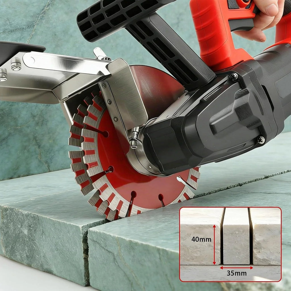 Rozadora de pared con sistema de eliminación de polvo, 1600 W, 7000 RPM