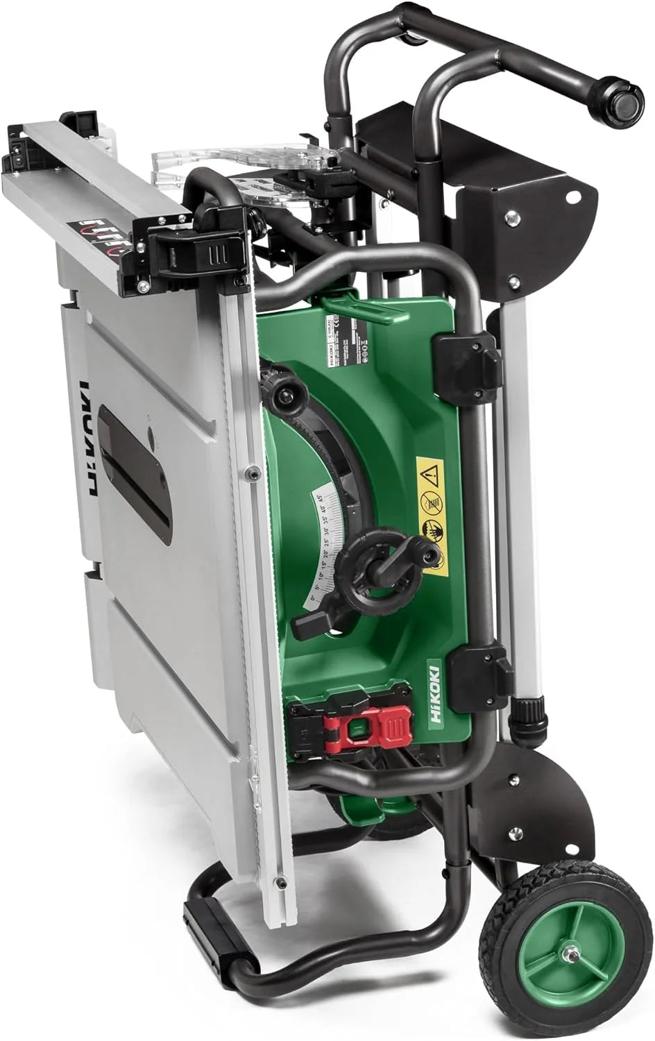HiKOKI C10RJ Sierra de Mesa de 1500W, Disco de 255mm y Soporte con Ruedas