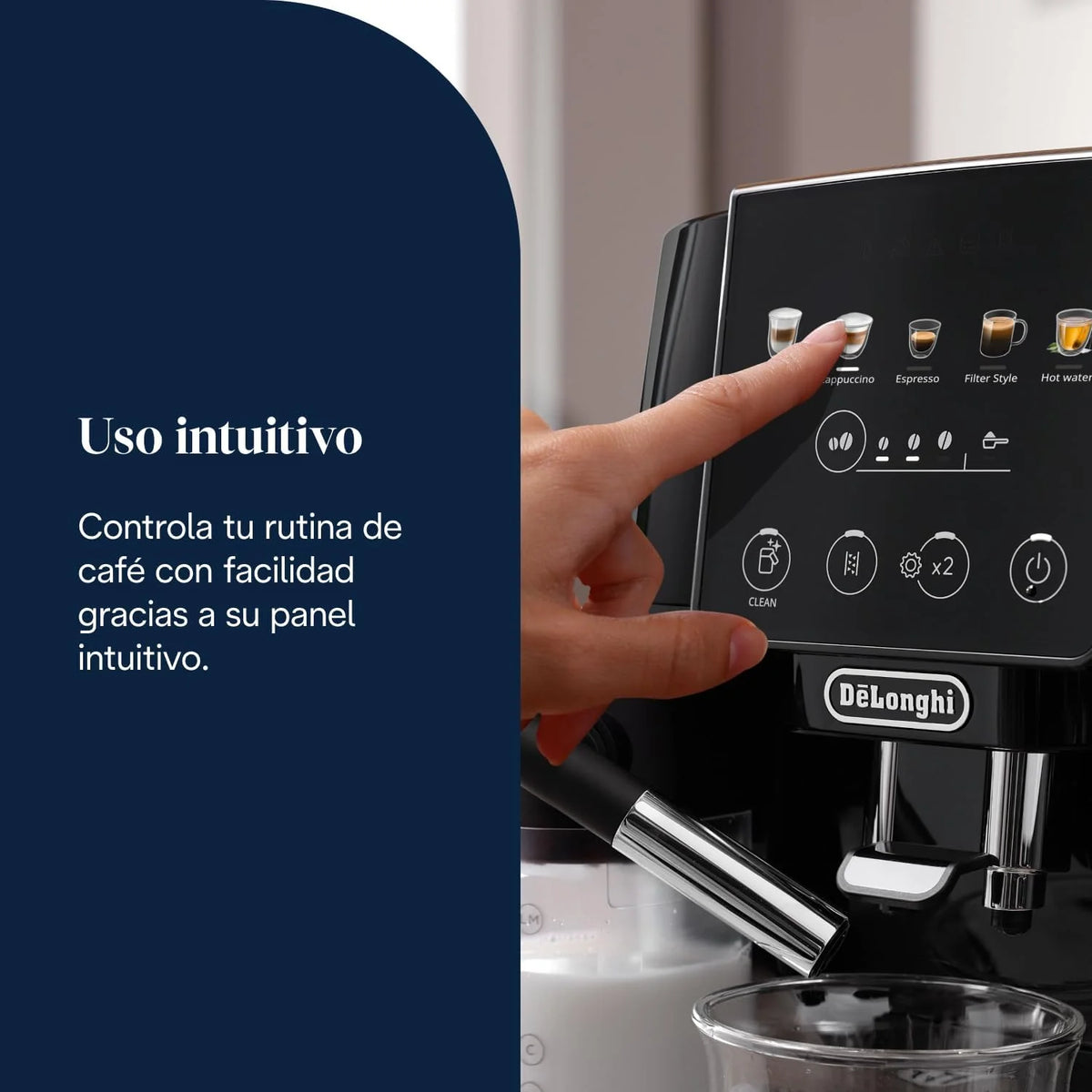 De'Longhi Magnifica Start - Cafetera Superautomática 4 Bebidas Negro