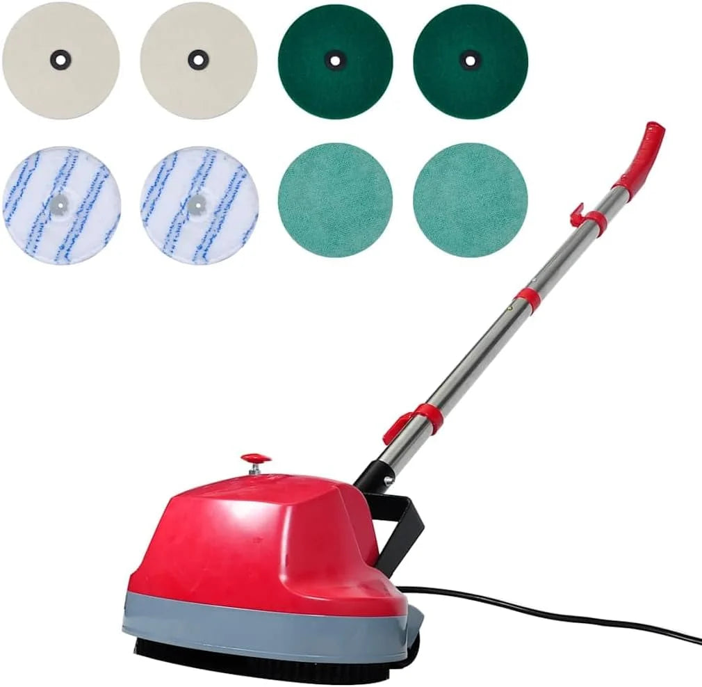vidaXL Máquina limpiasuelos pulidora con Cabezal Doble 5 en 1